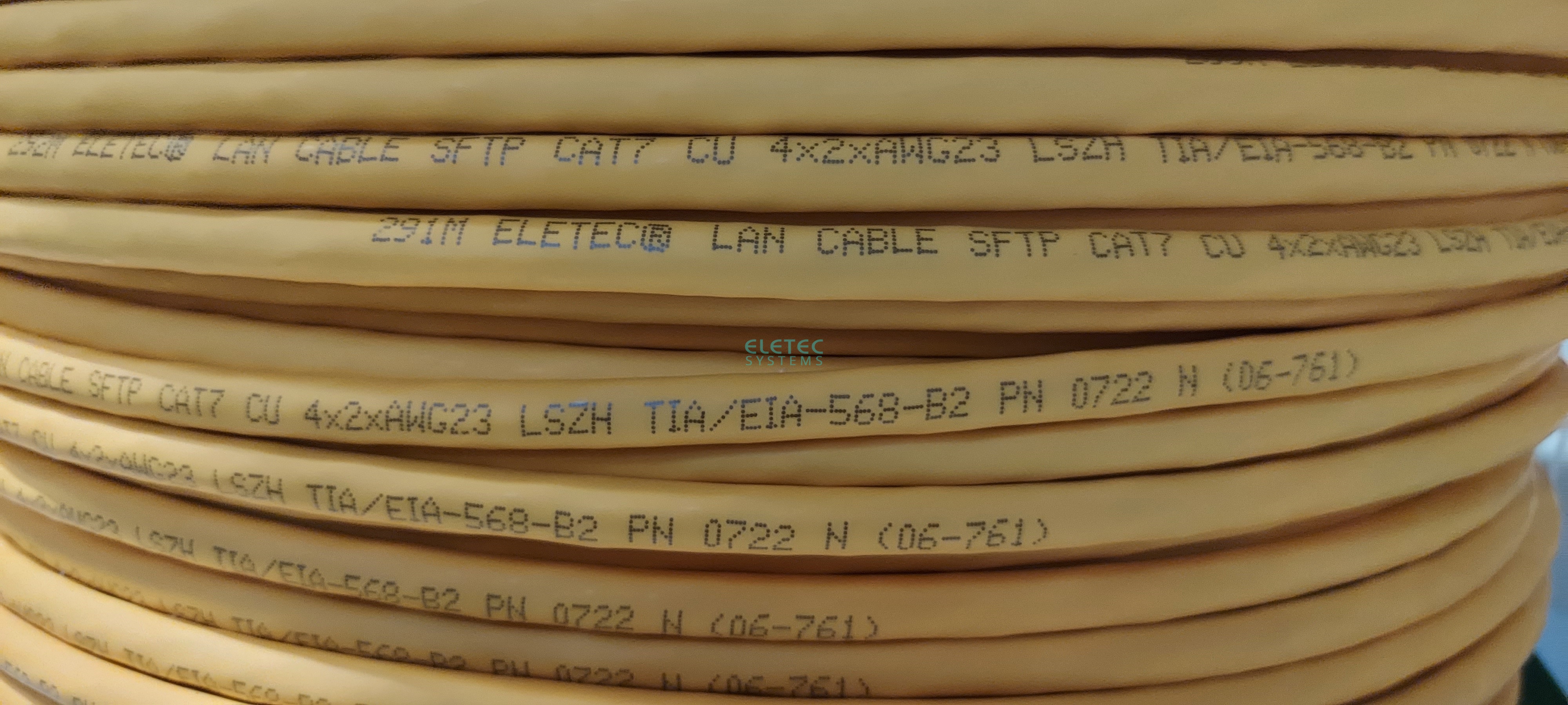 Кабель SFTP 7 Eletec 4x2xAWG23 LSZH, 305 м, медь, 06-761