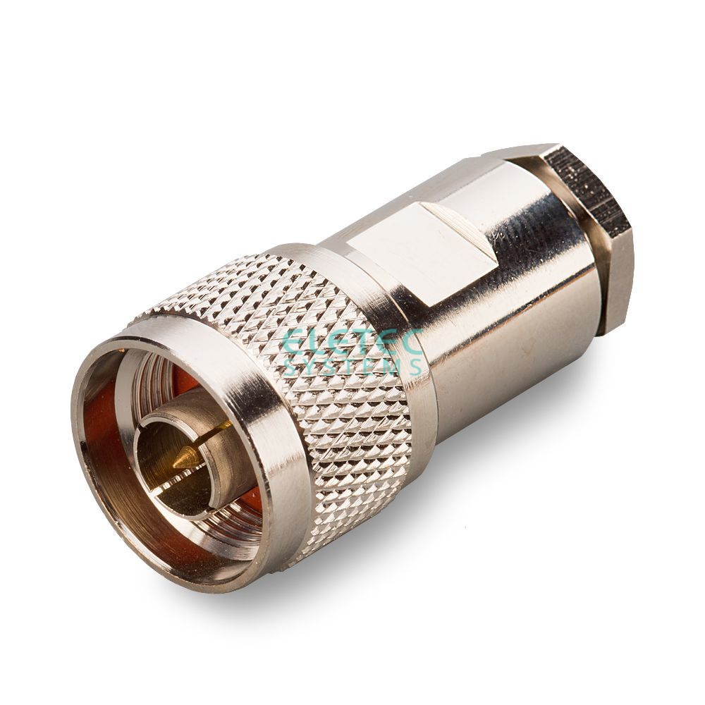 Штекер N прижимной на кабель 8D-FB (аналог N-112/8D), индивидуальная упаковка, N031