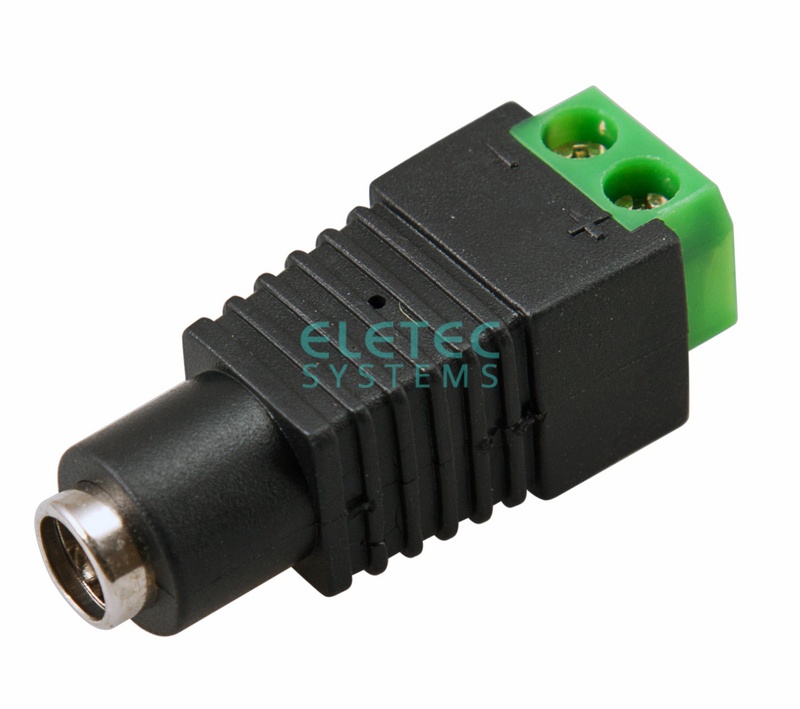 Разъем питания гнездо 2.1 х 5.5  с клеммной колодкой, BC02