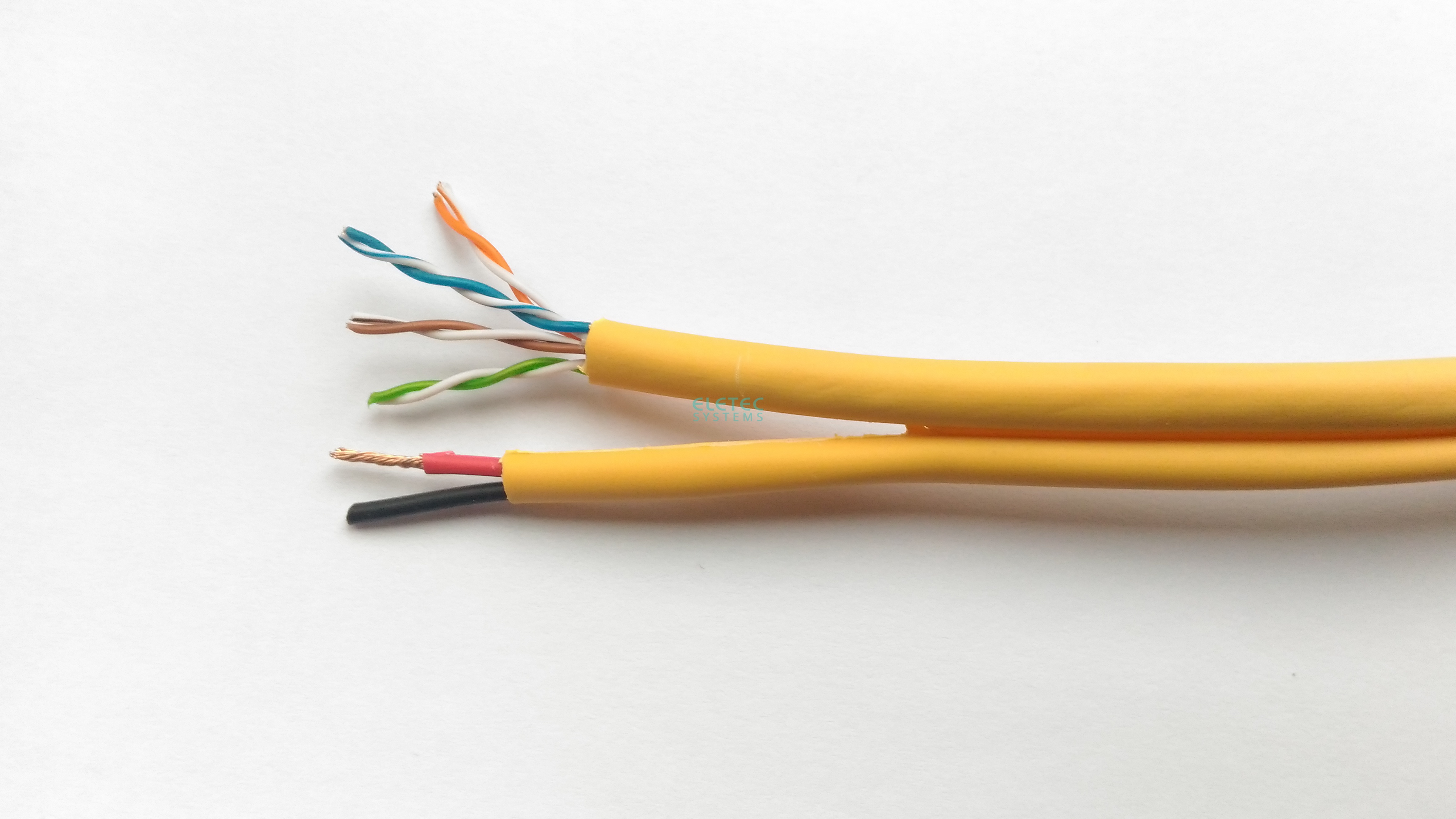 Кабель комб. UTP 5E 4x2x0.5 + 2x0.75 LSZH, 200 м, 05-014