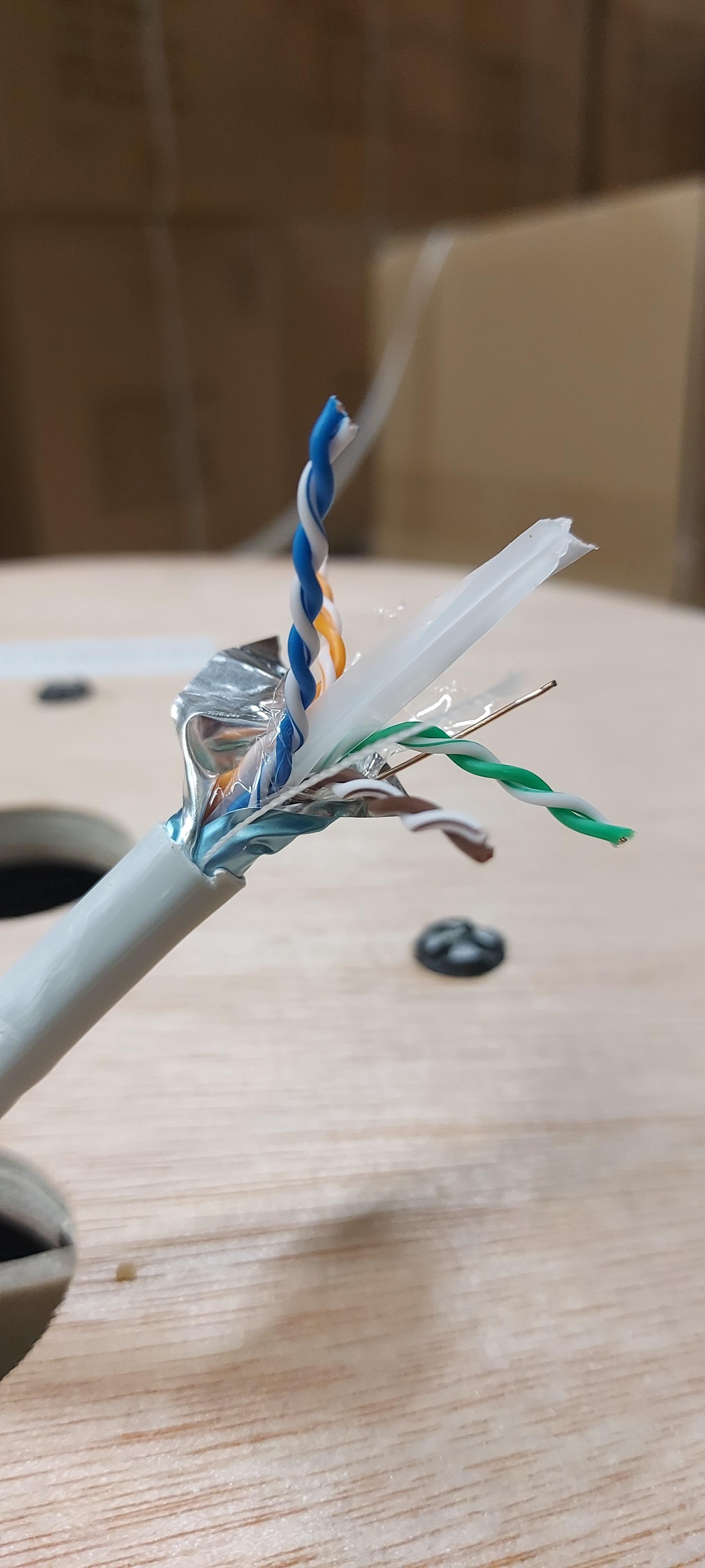 Кабель FTP 6A Eletec 4x2xAWG23 LSZH (оболочка серого цвета), 305м, медь, 06-990