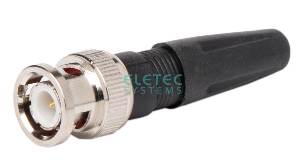 Штекер BNC под винт с колпачком (пластик) прямой (аналог B-C111F), BC22