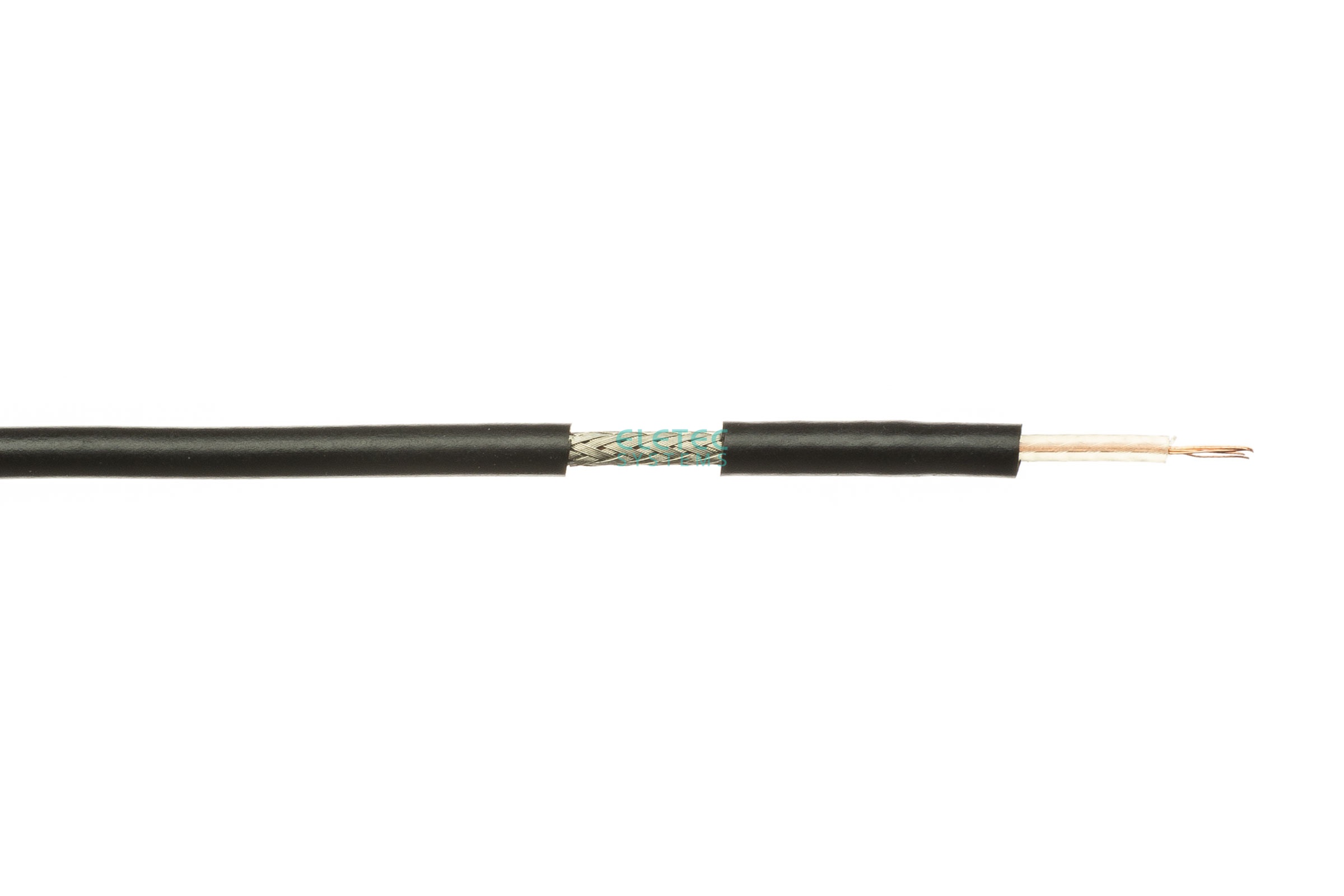Кабель коаксиальный RG-174  50 Ом, черный, 100 м, 03-110