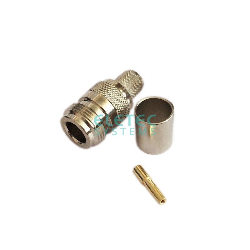 Гнездо N обжим на кабель 8D-FB (аналог N-211/8D), N033