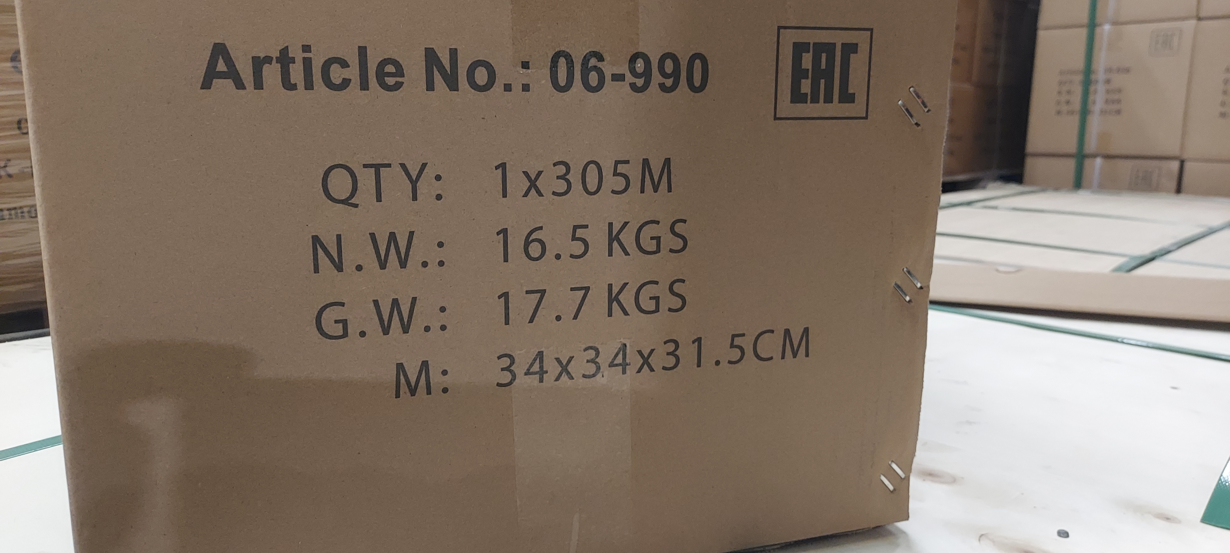 Кабель FTP 6A Eletec 4x2xAWG23 LSZH (оболочка серого цвета), 305м, медь, 06-990
