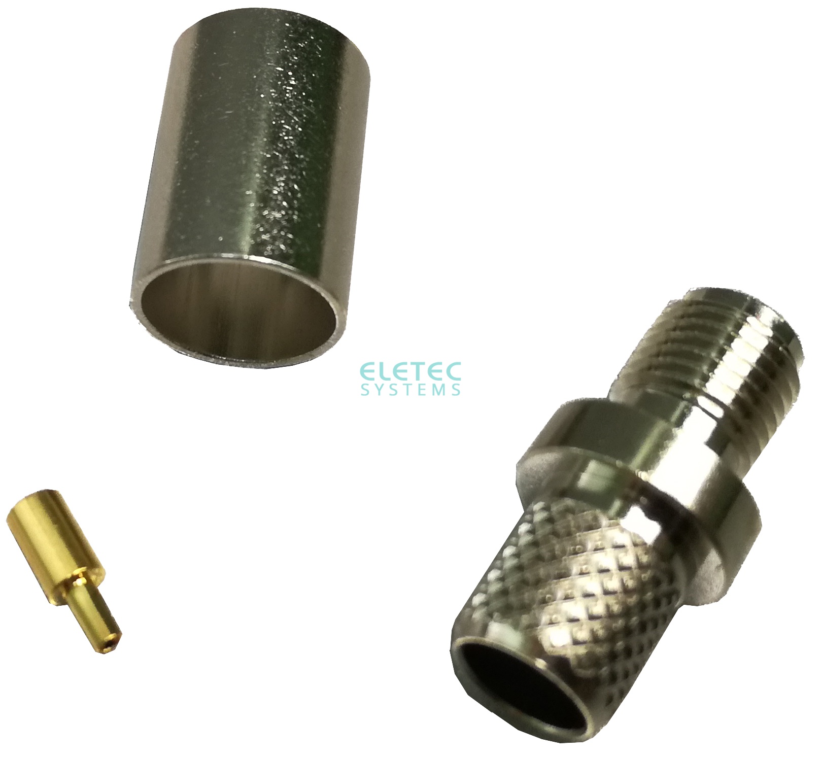 Гнездо SMA обжим на кабель RG58/U (аналог S-211F), SMA-035