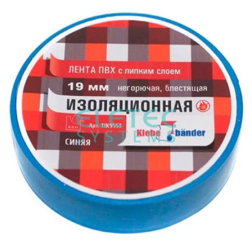 Изолента ПВХ 20*15*0,13 Klebebander синяя, TIK505Т