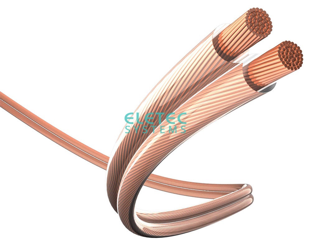 Кабель для громкоговорителей 2х0,75 мм2 , прозрачный, медь, 100 м, 10-315