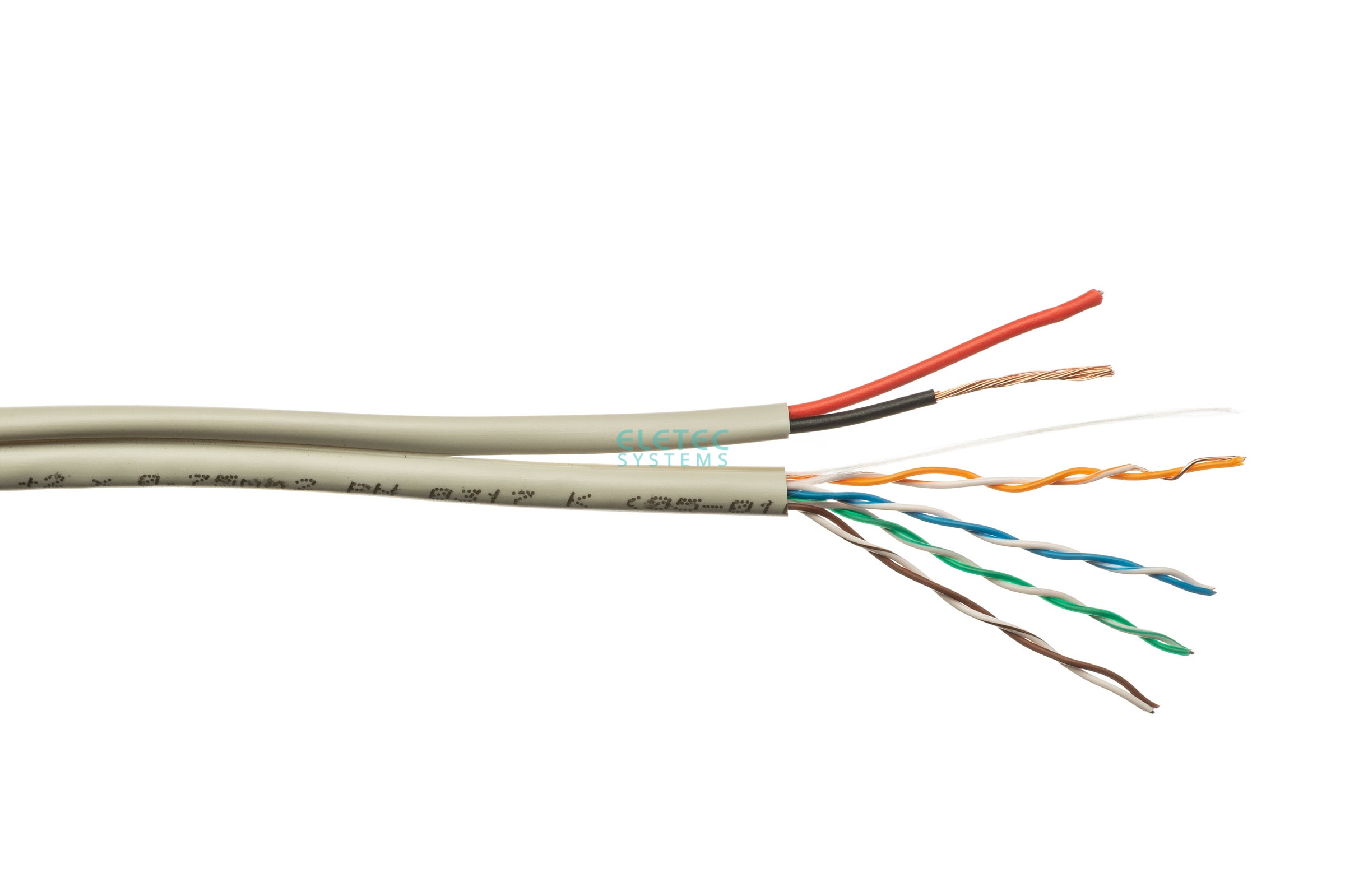 Кабель комб. UTP 5E 4x2x0.5 + 2x0.75, 200 м, 05-010