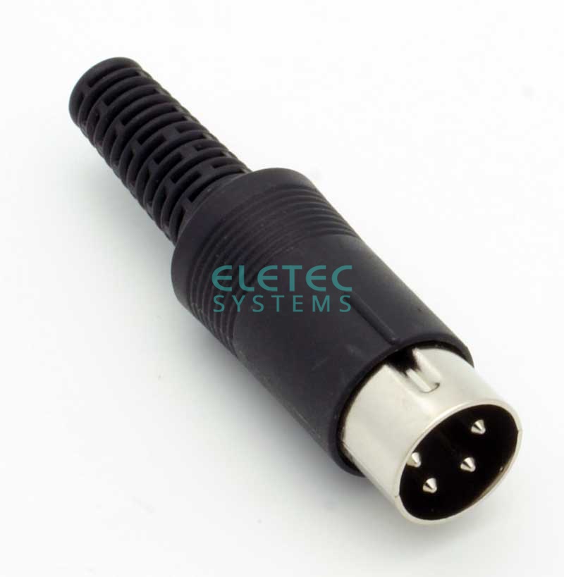 Штекер mini DIN 4-pin,NI/PI, 