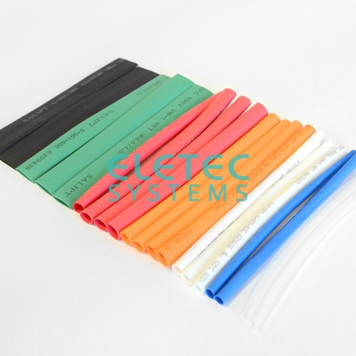 Трубка термоусадочная, набор/20 штук, 100мм, коэфф. усадки 2:1, диамм. 3-10мм, Милен, TUT100AUTO