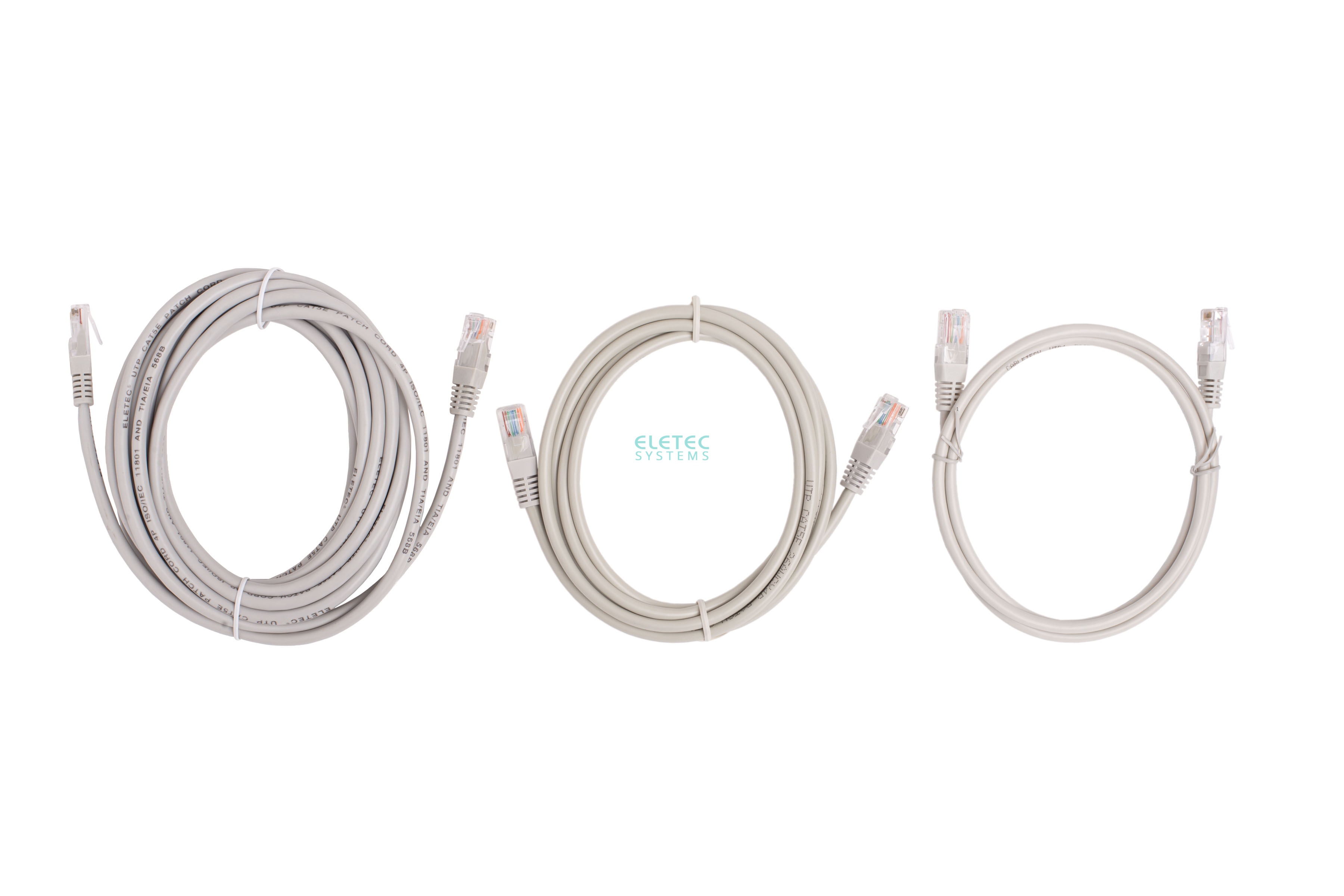 Патч-корд UTP 5e кат. литой, серый, 5.0 м, 16-070