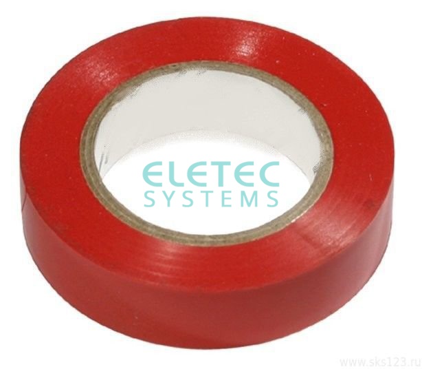 Изолента ПВХ 20*15*0,13 красная, 