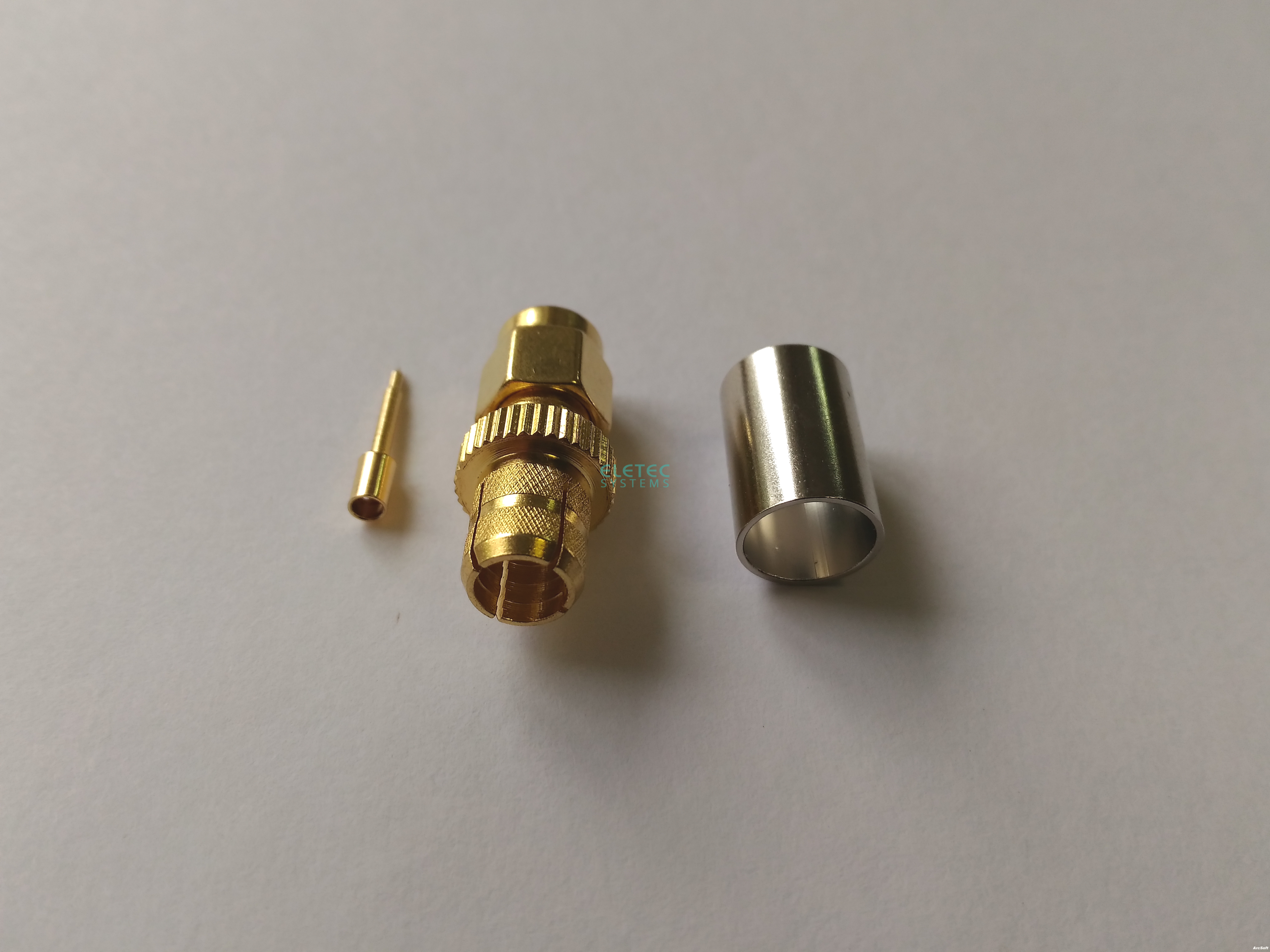 Штекер SMA обжим на кабель 5D-FB (аналог S-M111C), SMA-010