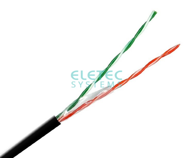 Кабель UTP 5E Eletec 2x2xAWG24, наружный, 305 м, медь, 06-222