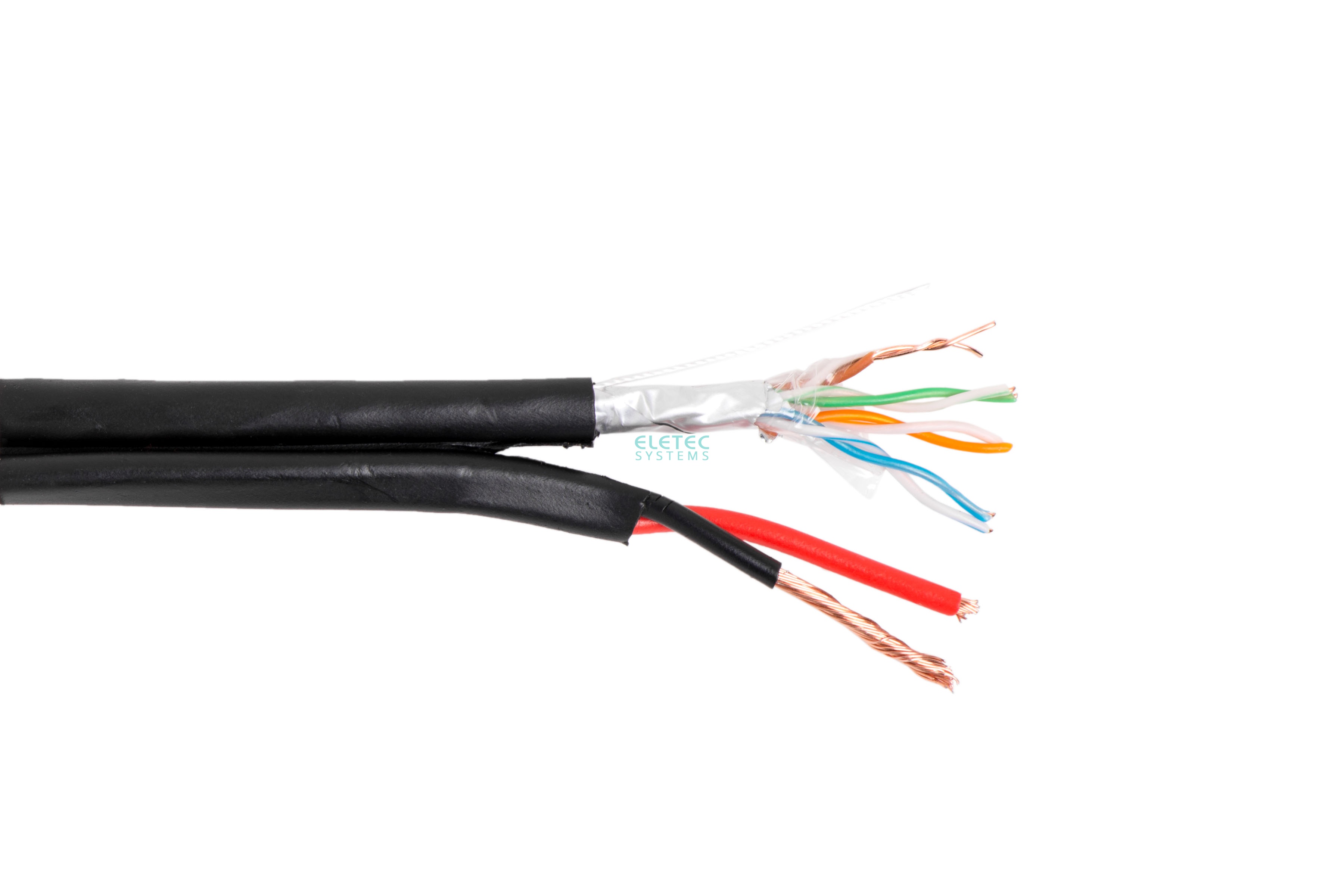 Кабель комб. FTP 5E 4x2x0.5 + 2x1.5 outdoor, 200 м, 05-090