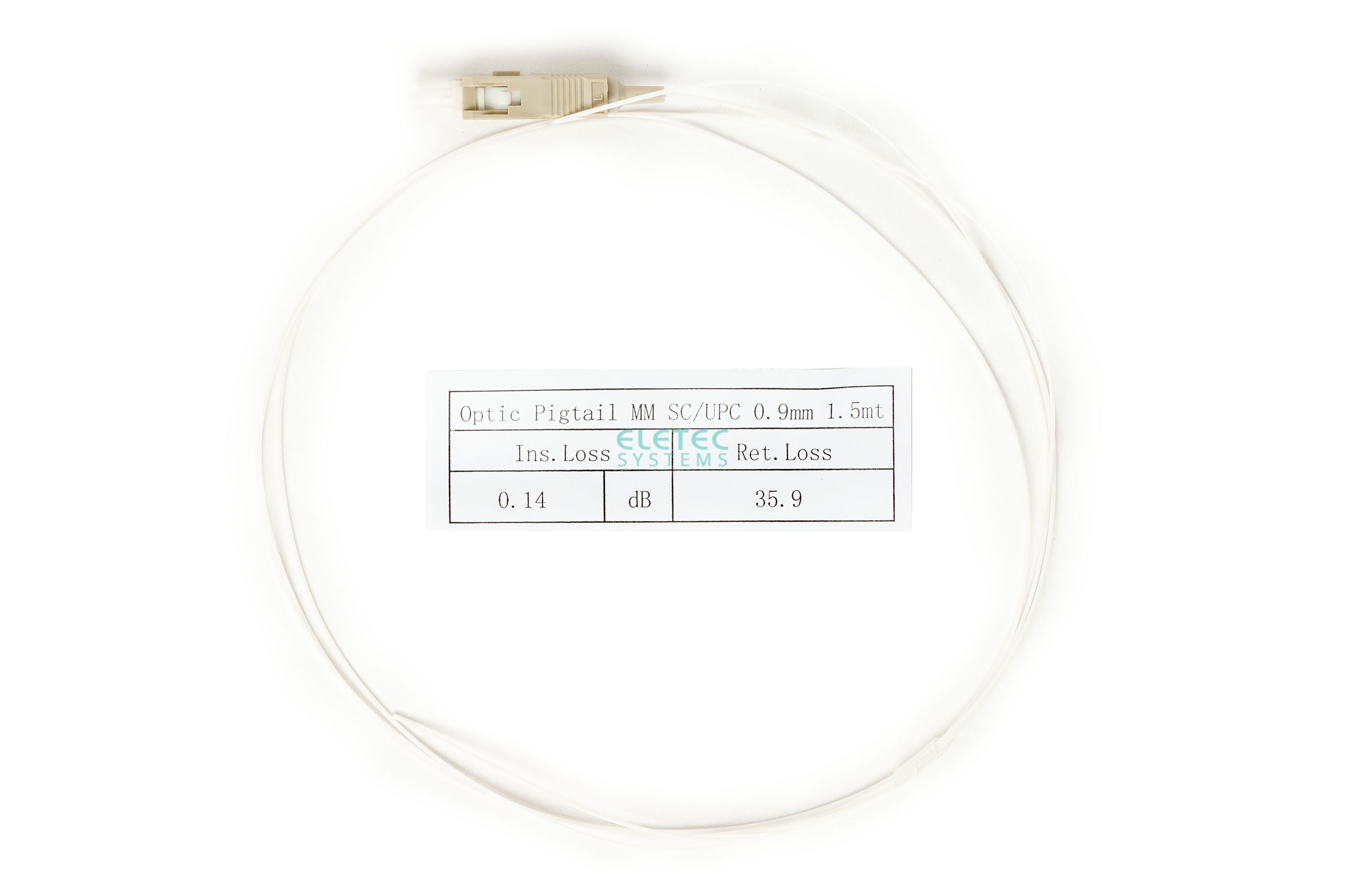 Пигтейл MM SC/UPC  buffer 0.9мм 50/125, 1,5 м, 09-261