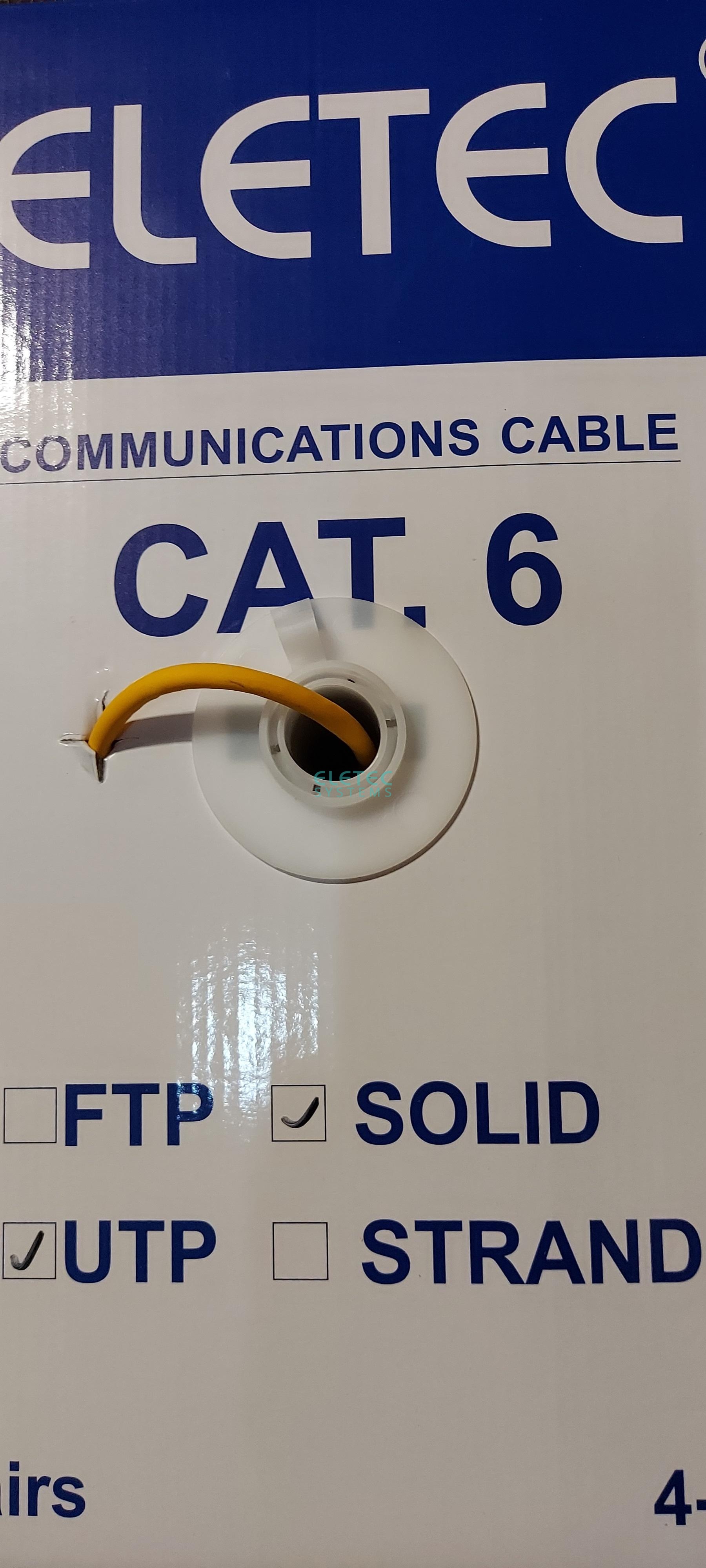 Кабель UTP 6 Eletec 4x2xAWG24 LSZH, 305 м, медь, 06-738