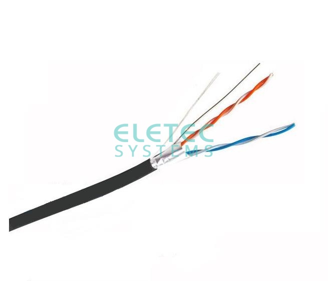 Кабель FTP 5E Eletec 2x2xAWG24, наружный, 305 м, медь, Россия, 06-223