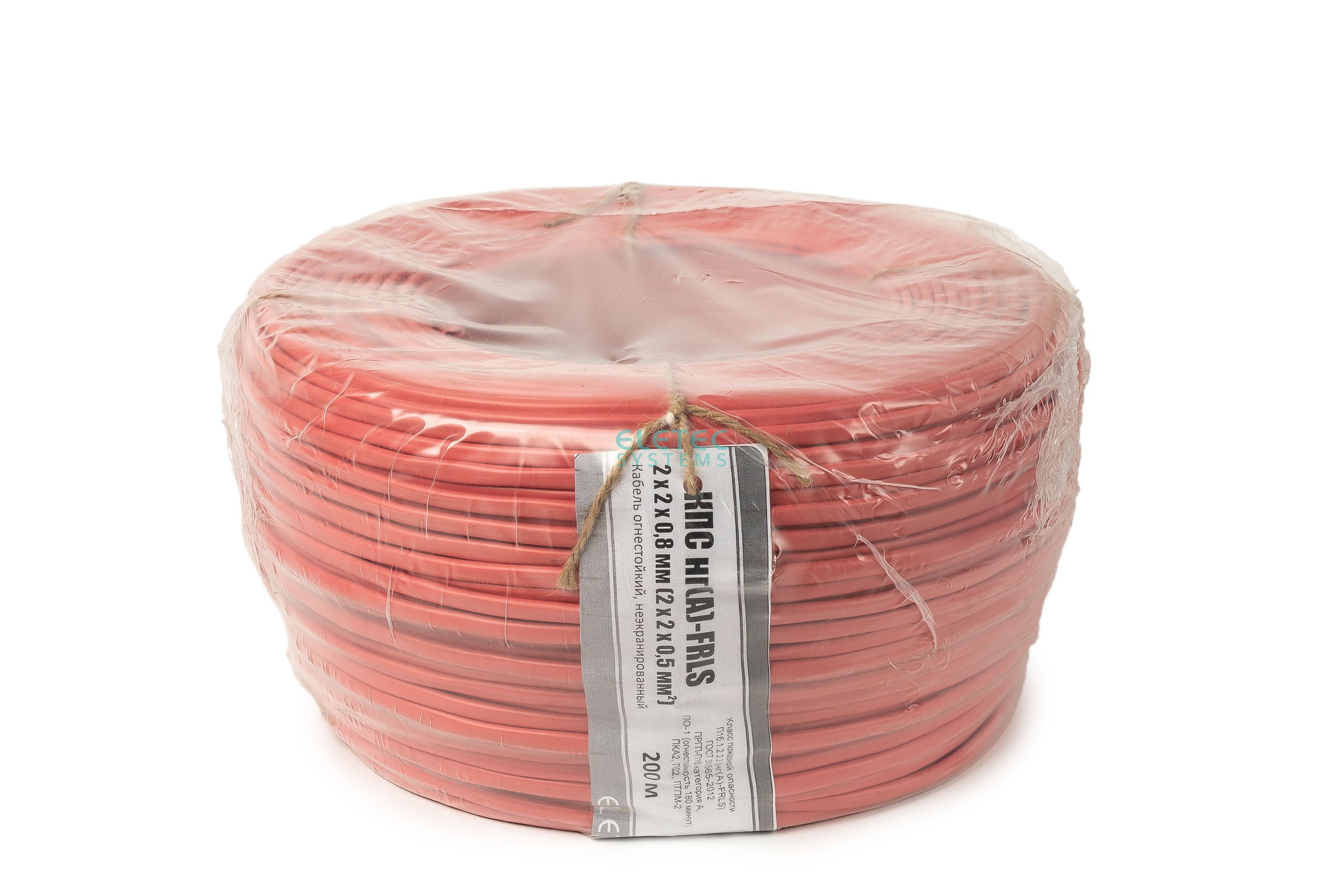 Кабель КПС нг(А)-FRLS 2х2х0,5 мм2 (2х2х0,8мм), 200 м, 02-121 И