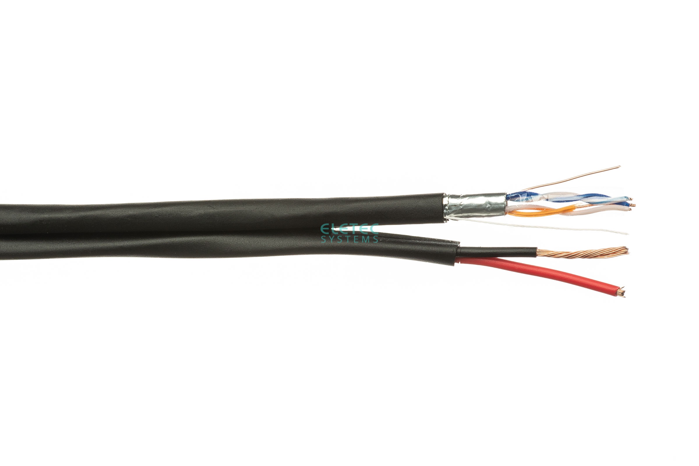 Кабель комб. FTP 5E 2x2x0.5 + 2x0.75 outdoor, 200 м, 05-055