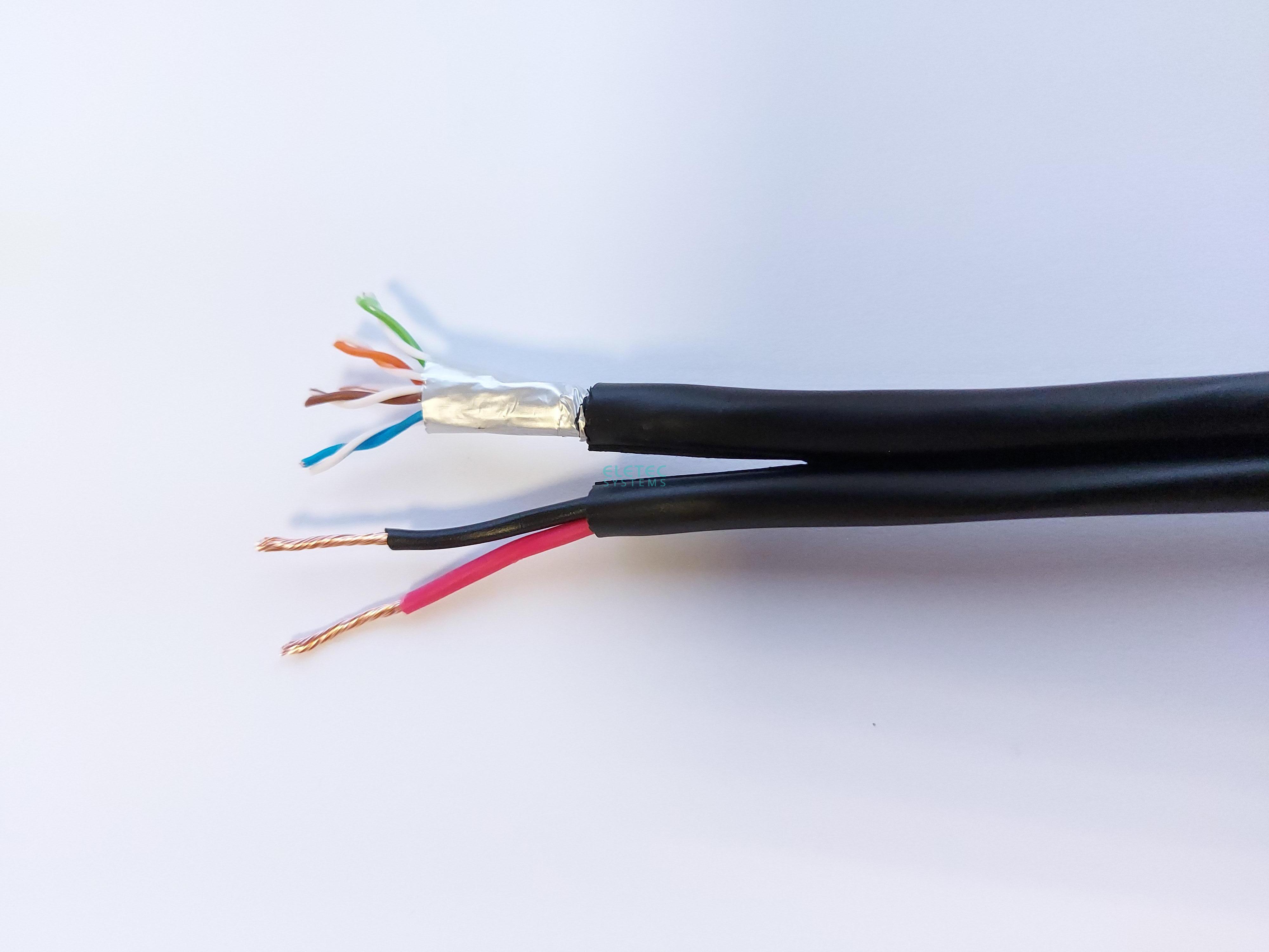 Кабель комб. FTP 5E 4x2x0.5 + 2x0.75 CU outdoor, 200 м, 05-072